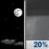 Tonight: A slight chance of rain showers between 3am and 4am. Mostly clear. Low around 55, with temperatures rising to around 57 overnight. North northwest wind 6 to 13 mph, with gusts as high as 24 mph. Chance of precipitation is 20%. Tonight: Mostly Clear then Slight Chance Rain Showers