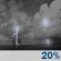 Tonight: A slight chance of showers and thunderstorms after 10pm. Partly cloudy. Low around 75, with temperatures rising to around 78 overnight. South wind 13 to 16 mph, with gusts as high as 28 mph. Chance of precipitation is 20%. Tonight: Slight Chance Showers And Thunderstorms